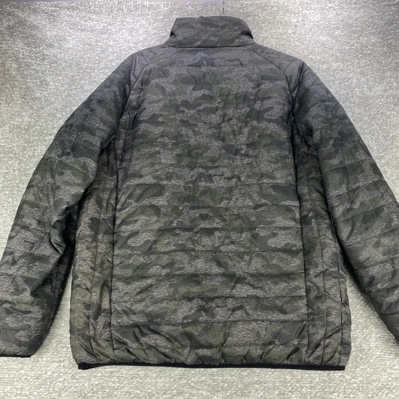 New Balance Jacket Mens L Camo Puffer Full Zip Lightweight Coat Outdoors - Picture 9 of 10
